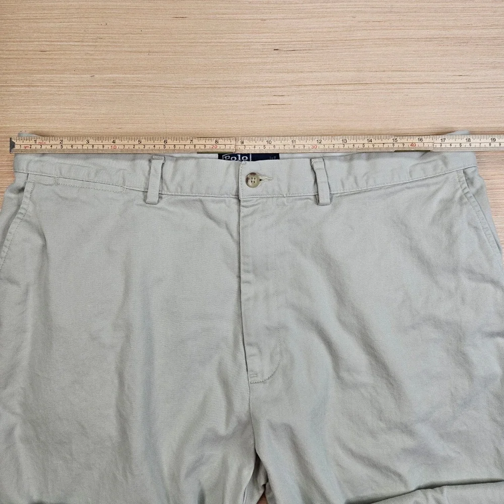 Polo Ralph Lauren Classic Chino Pants Mens 38x32‎ Fits 36x31 Tan Cotton Casual